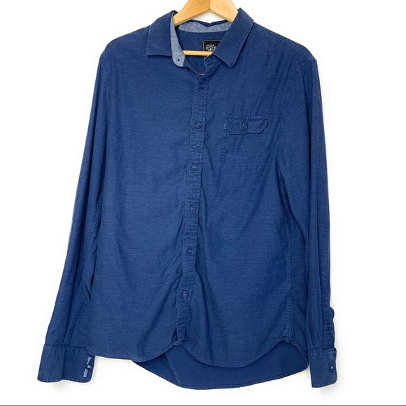Jachs Chambray Long Sleeve Button Down Shirt - Picture 2 of 4